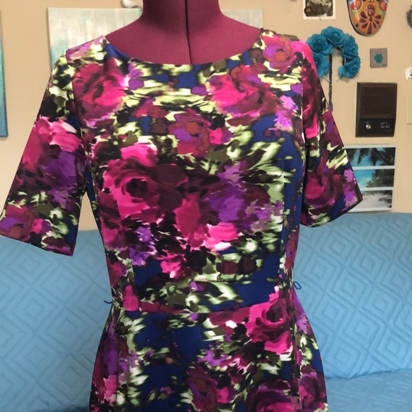Jessica Howard floral scuba dress - Picture 4 of 12